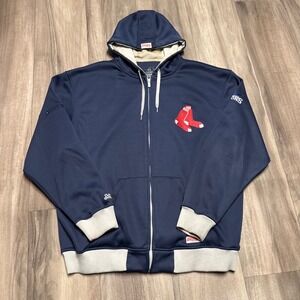 Stitches Boston Red Sox 2013 World Series Champions Full Zip Hoodie Mens XL Navy
